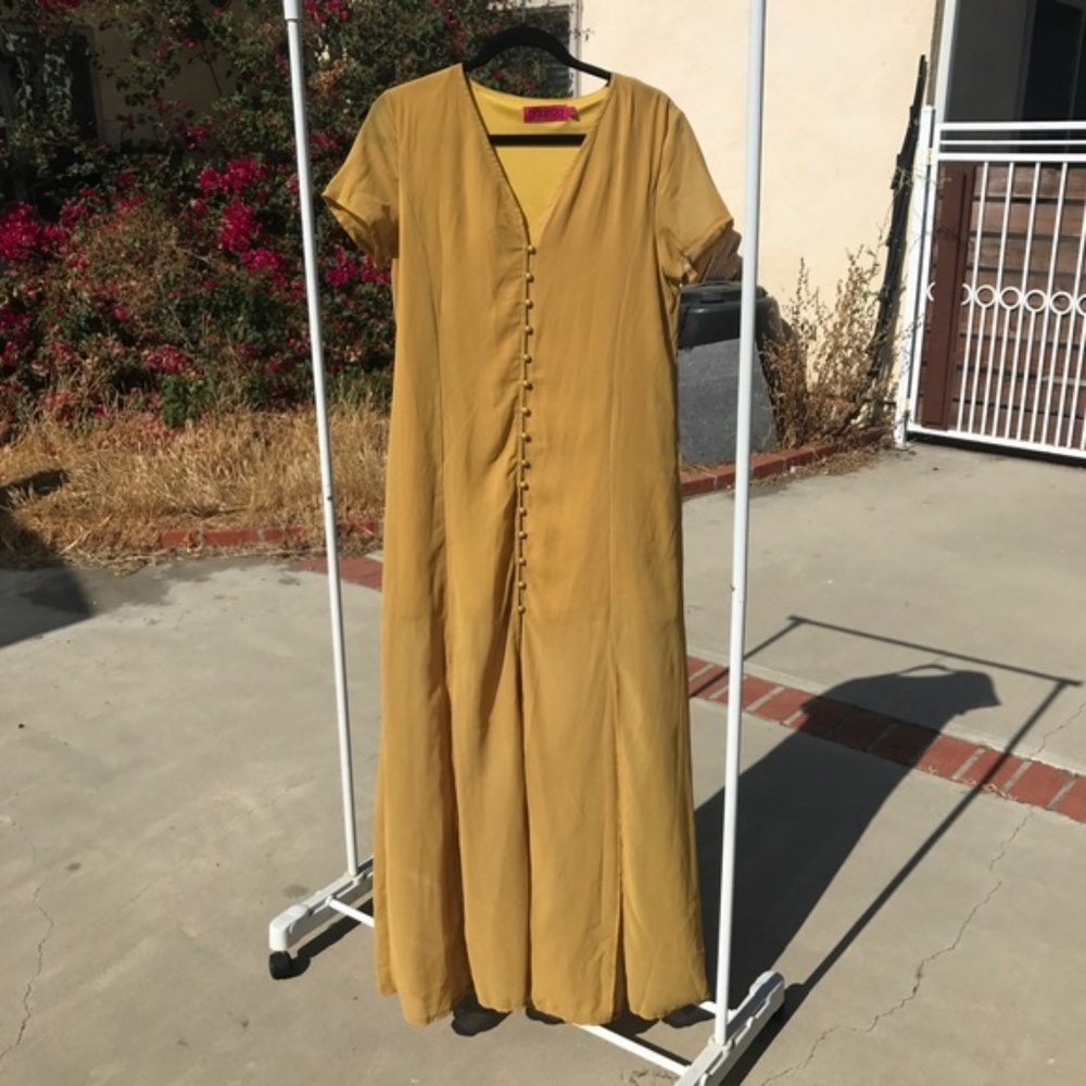 Boho Yellow Maxi Dress